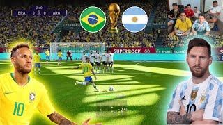 COMEÇOU A COPA DO MUNDO NO VÍDEO GAME BRASIL x ARGENTINA ‹ Rikinho › [upl. by Adyaj]