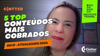 CONTEÚDOS MAIS COBRADOS  VESTIBULINHO IFSP 2025 [upl. by Niuqaoj]