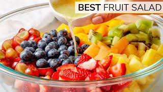 HOW TO MAKE THE BEST FRUIT SALAD  easy recipe [upl. by Tiler]