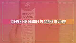 BUDGET PLANNER REVIEW with CLEVER FOX  Giveaway [upl. by Eimmas]