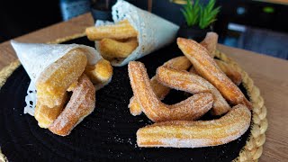 RECETTE des CHURROS fait maison ou CHICHIS Churros fête foraine  Recette Facile et Rapide [upl. by Bainbridge]