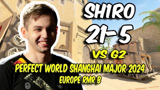 Spirit sh1ro 215 vs G2 Mirage  Perfect World Shanghai Major 2024 Europe RMR B  CS2 POV [upl. by Wan]