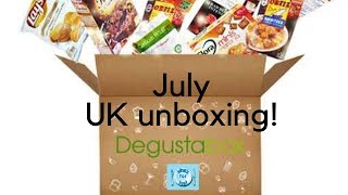 Degustabox UK July 2019 Unboxing [upl. by Sherborn]