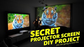 Secret Projector Screen Project DIY [upl. by Breger]