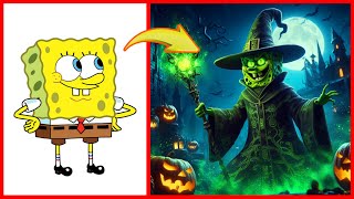 SpongeBob SquarePants as Witch🧙‍♀️ All Spongebob Characters [upl. by Nosredna]