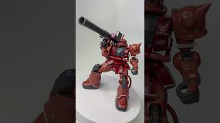 รีวิวสั้นๆวันนี้กับ Bandai HG The Origin Zaku II Red Comet Ver สีแดงแรงสามเท่า [upl. by Yenhpad965]