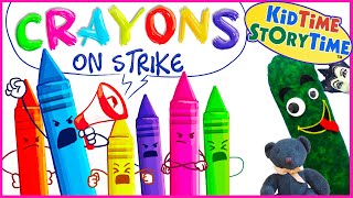 Crayons on STRIKE 😆 FUNNY read aloud 🖍️ [upl. by Ferree521]