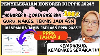 🔴KABAR GEMBIRA❗PENYELESAIAN HONORER JADI ASN PPK DIPERCEPAT❓HONORER USIA TUA HARAP BERSIAP❗ [upl. by Mariejeanne44]