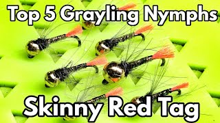 BEST 5 Grayling Nymphs Skinny Red Tag Euro Style Fly How To SBS [upl. by Bethesde]