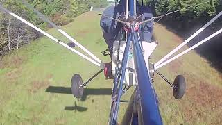 AirBike Landing with different camera view airbike ultralight [upl. by Kent]