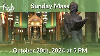 Sunday Mass  October 20th 2024 at 10AM [upl. by Allenaj74]