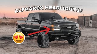 HOW TO INSTALL ALPHAREX HEADLIGHTS FOR 0307 SILVERADOAVALANCHE [upl. by Aduh]