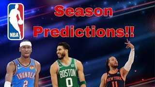 My 202425 NBA Season Predictions MVP ROY Finals and More [upl. by Elmo]