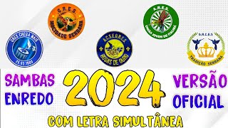 SambasEnredo do Grupo de Acesso B do Carnaval de Vitória 2024  VERSÃO OFICIAL com letra simultânea [upl. by Hildick15]