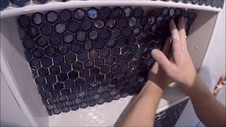 How to Install Glass Mosaic for a Shower [upl. by Randolf649]