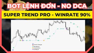 BOT Lệnh Đơn  No DCA Martingale  Super Trend Pro  Winrate 90 [upl. by Ahseined42]