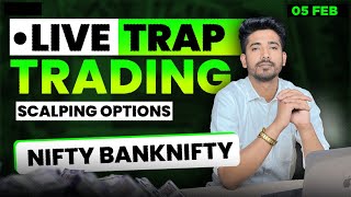 05 February Live Trading  Live Intraday Trading Today  Bank Nifty option trading live Nifty 50 [upl. by Henni]