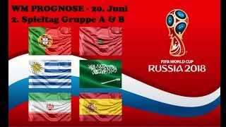 WM Tipps 6  Prognosen und Vorhersagen für PortugalMarokko UruguaySaudi Arabien IranSpanien [upl. by Campy]