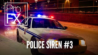 Police siren sound effect 3  ProFX Sound Sound Effects Free Sound Effects [upl. by Siol]