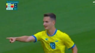 Dmytro Kryskiv Goal Ukraine vs Morocco U23 Men 21 Goals Results And Extended Highlights2024 [upl. by Aicenek775]