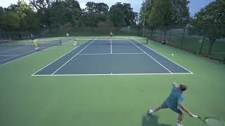 Gladiator Tennis League  Jeff vs Milan [upl. by Navinod]