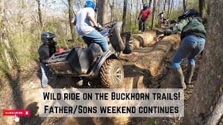 Wild ride at BuckhornFatherSons trip continues with KC ATV crew [upl. by Bentley282]