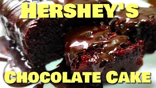 HERSHEYS PERFECTLY CHOCOLATE CAKEBACK OF THE BOX RECIPE‼️ EASY CAKE [upl. by Gilbart]