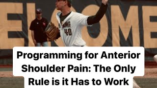 How We Handled Shoulder Pain for this Pitcher [upl. by Yrolg634]