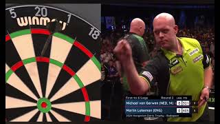 9 DARTER  Michael Van Gerwen 9 Darter  Hungarian Darts Trophy 2024 🎯 [upl. by Feilak]