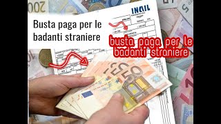 La busta pagaper i colf e domestici I lavoratori domestici come badanti e colf stranieri [upl. by Sheya898]