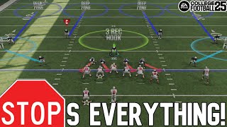 NOTHING BEATS THIS Best Base Defense in College Football 25 STOPS RUN PASS amp RPOs Tips amp Tricks [upl. by Dexter]