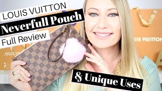 Louis Vuitton Neverfull Pochette Review and Unique Uses  AmandaRaeRevue [upl. by Crist300]