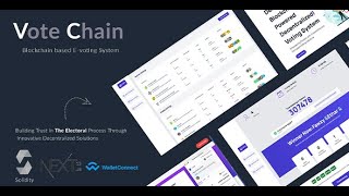 MultiVendors Blockchain Voting Web App WIth Next js  Solidity  Preview [upl. by Oeniri]