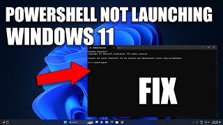 How to Fix PowerShell Not Launching or Not Opening on Windows 11 [upl. by Norri]