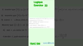 Exercice 22 Logique 1BACSM Maths [upl. by Suolhcin]