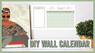 DIY Wall Calendar  Easy Canva Tutorial [upl. by Salis911]