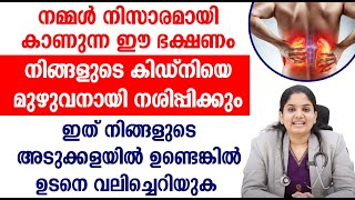 നമ്മൾ നിസാരമായി കാണുന്ന ഈ ഭക്ഷണം നിങ്ങളുടെ കിഡ്നിയെ മുഴുവനായി നശിപ്പിക്കും  kidney Malayalam video [upl. by Emse29]