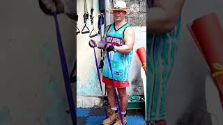 Pinoy Cowboy Bicep curl using Loop band [upl. by Woodsum]