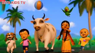 Gaiya Meri Aati Hai  Hindi Rhymes collection for Children  RIYA KIDS TV [upl. by Armilla]