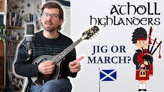 Atholl Highlanders  as a jig and a march  Mandolin Lesson Advanced [upl. by Riddle178]