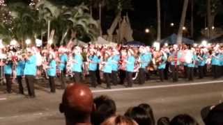 Kapolei High School Marching Band  Honolulu City Lights Parade 12072013 [upl. by Shaper]