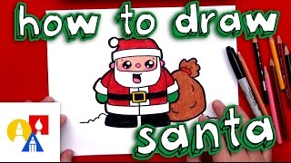 How To Draw Cartoon Santa Claus [upl. by Eslud]