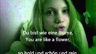 Learn German  Poem  Heinrich Heine  XLVII Du bist wie eine Blume [upl. by Soilissav78]