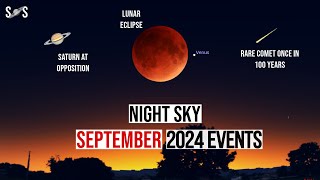 Night Sky Sep 2024 Events  Lunar Eclipse 2024 [upl. by Garrett]