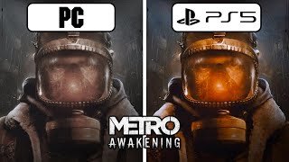 Metro Awakening PS5 vs PC Graphics Comparison [upl. by Giff]