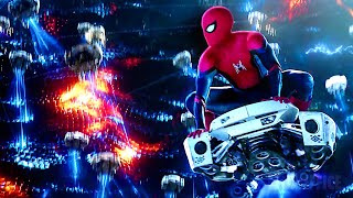 SpiderMan VS The Drone Army  SpiderMan Far From Home  CLIP 🔥 4K [upl. by Laurin84]