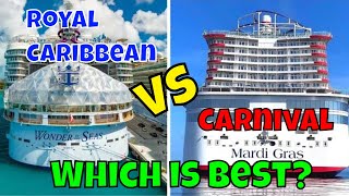 Carnival vs Royal Caribbean  Which cruise line is right for you [upl. by Siegfried]