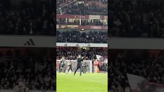 Arteta does the Klopp celebration after the Liverpool win 😂 [upl. by Ylam887]