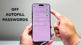 How To Turn Off AutoFill Passwords on iPhone [upl. by Gwendolen]