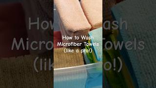 How to EASILY wash Microfiber Towels without Damage cleaninghacks cleaningtips laundryhack [upl. by Atreb19]